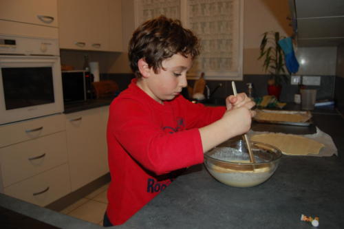 Préparation de la frangipane