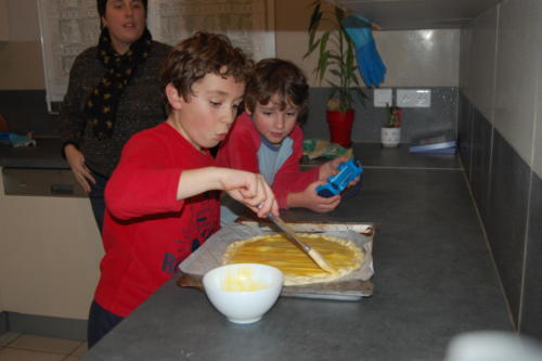 On peint avec un jaune d'oeuf