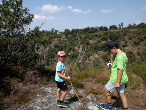 Vue d'en haut de la cascade